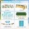 Summer Tropical Birthday Party Decorations – Beach Theme Supplies with Tablecloth, Happy Birthday Banner, Aloha Luau Balloons, Foil Fringe Curtains, Hibiscus & Palm Leaves, Cake Toppers